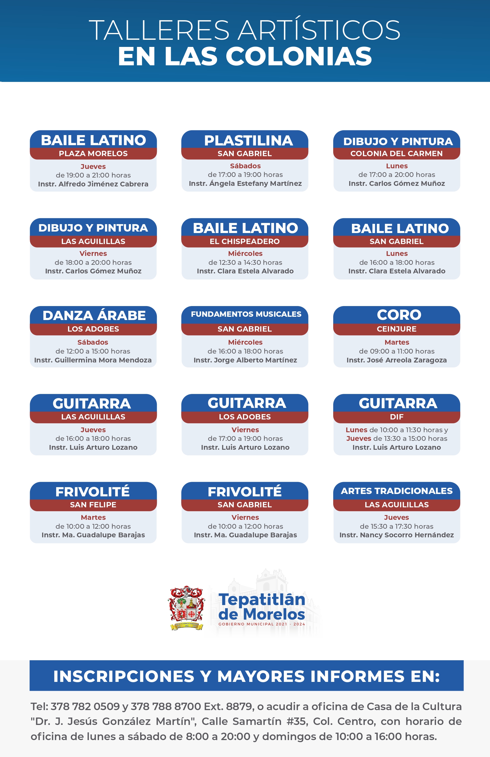 Talleres Casa de la cultura