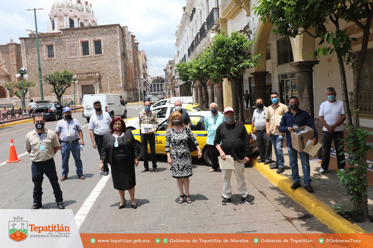 TAXISTAS DE TEPA REFUERZAN MEDIDAS DE PREVENCIÓN