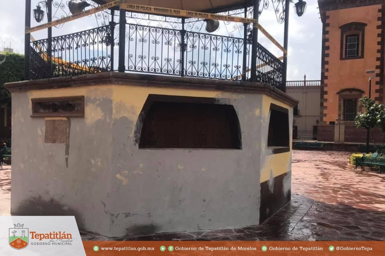 Balizamiento vial y mantenimiento al kiosco de San José de Gracia