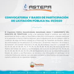 Convocatoria para la construcción de planta tratadora de aguas residuales en Pegueros