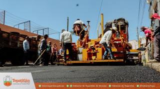 Con nueva carpeta asfáltica, mejoramos calles de la Colonia Vista Hermosa