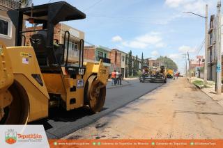 Trabajos de reencarpetado continúan, ahora en la calle J. Cruz Ramírez