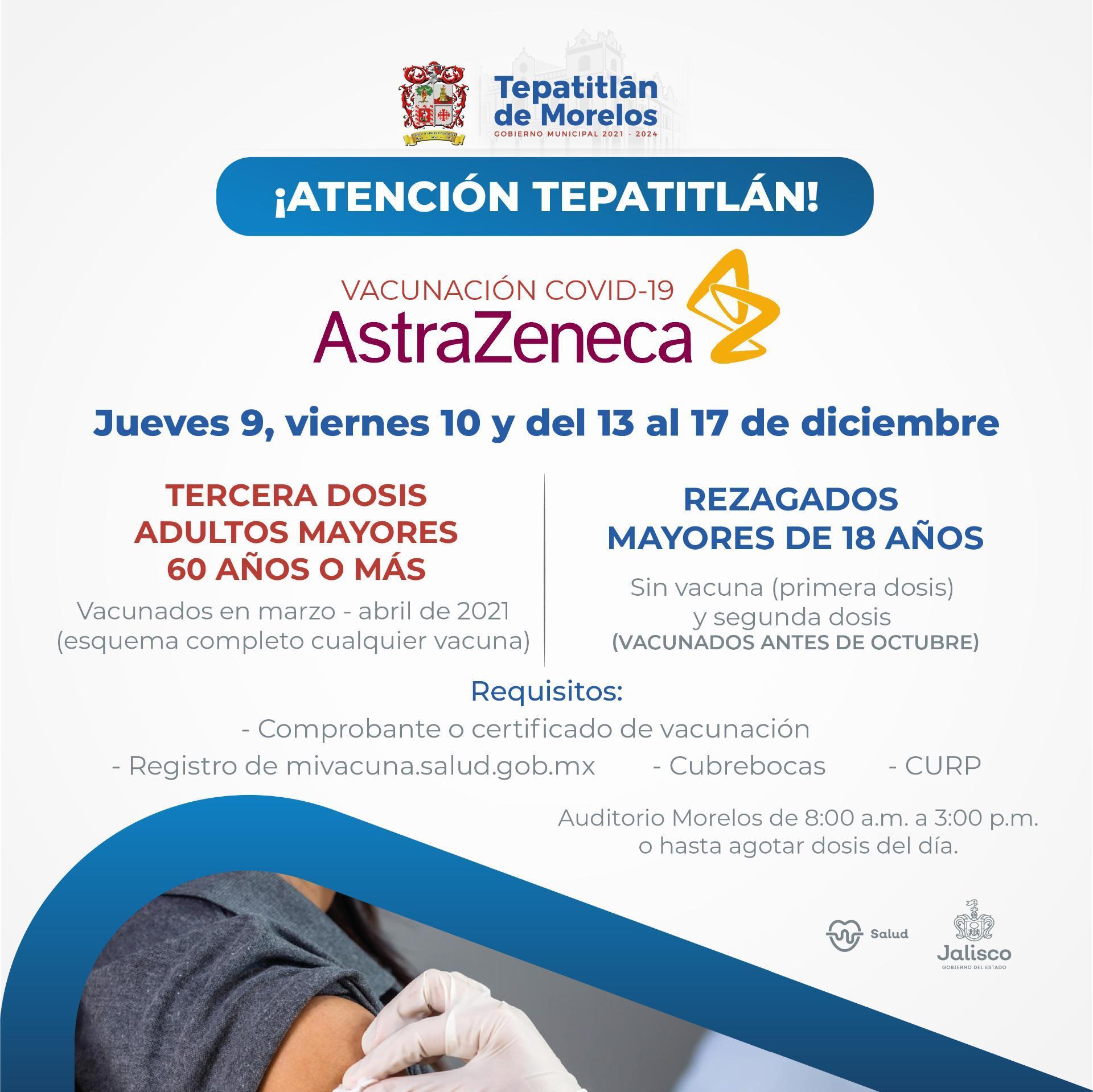 Jornada doble de vacunación Covid en Tepatitlán