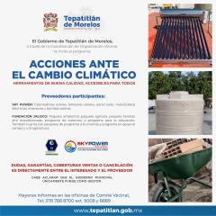En marcha el programa “Acciones ante el cambio climático”