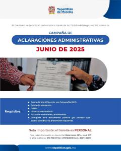 Ofrece el Registro Civil de Tepatitlán la campaña de Aclaraciones Administrativas
