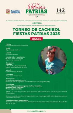 Convocatoria para el Torneo de Cachibol Fiestas Patrias 2025