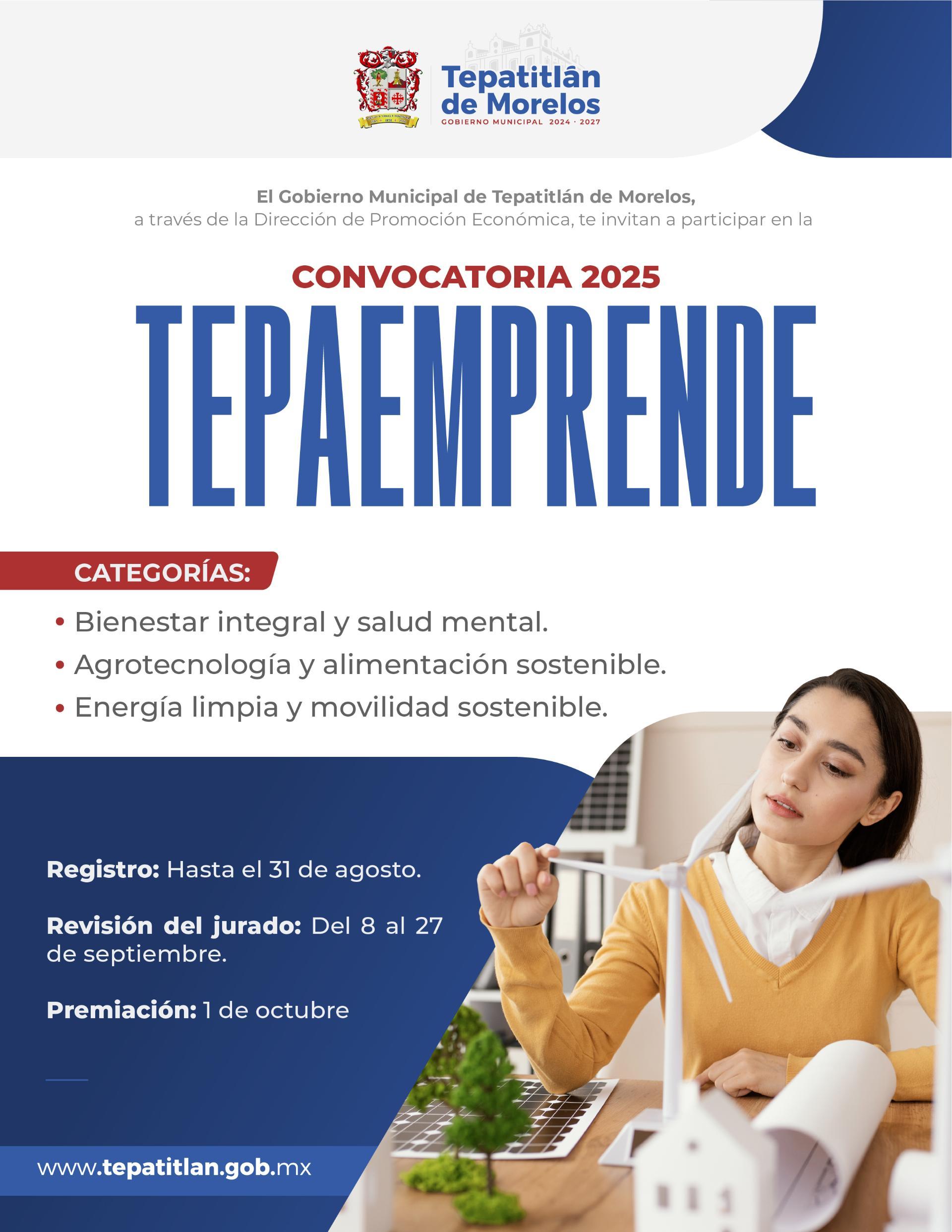 Llega TepaEmprende 2025, ahora busca proyectos para la calidad de vida y la sostenibilidad