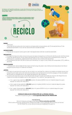 Este regreso a clases: ¡Yo sí reciclo!