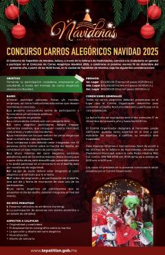 Convocatoria abierta para el “Concurso Carros Alegóricos Navidad 2025”