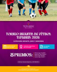Convocatoria Torneo Infantil de Fútbol Tepabril 2026