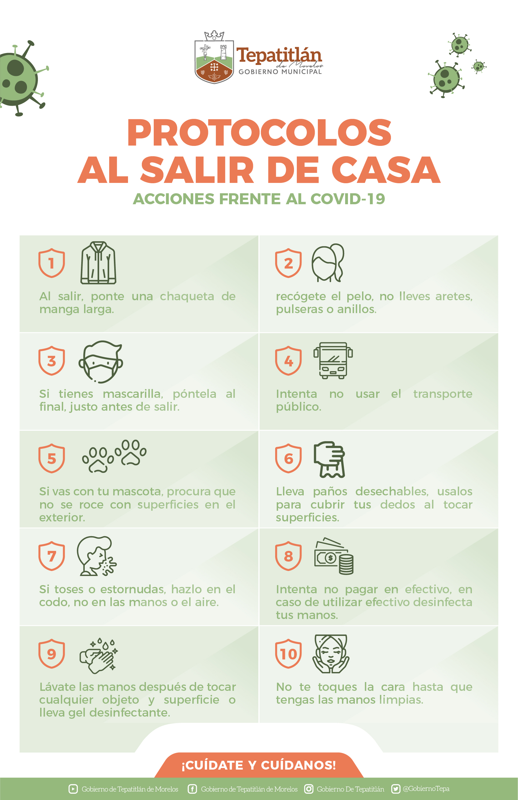 Protocolos al salir de casa